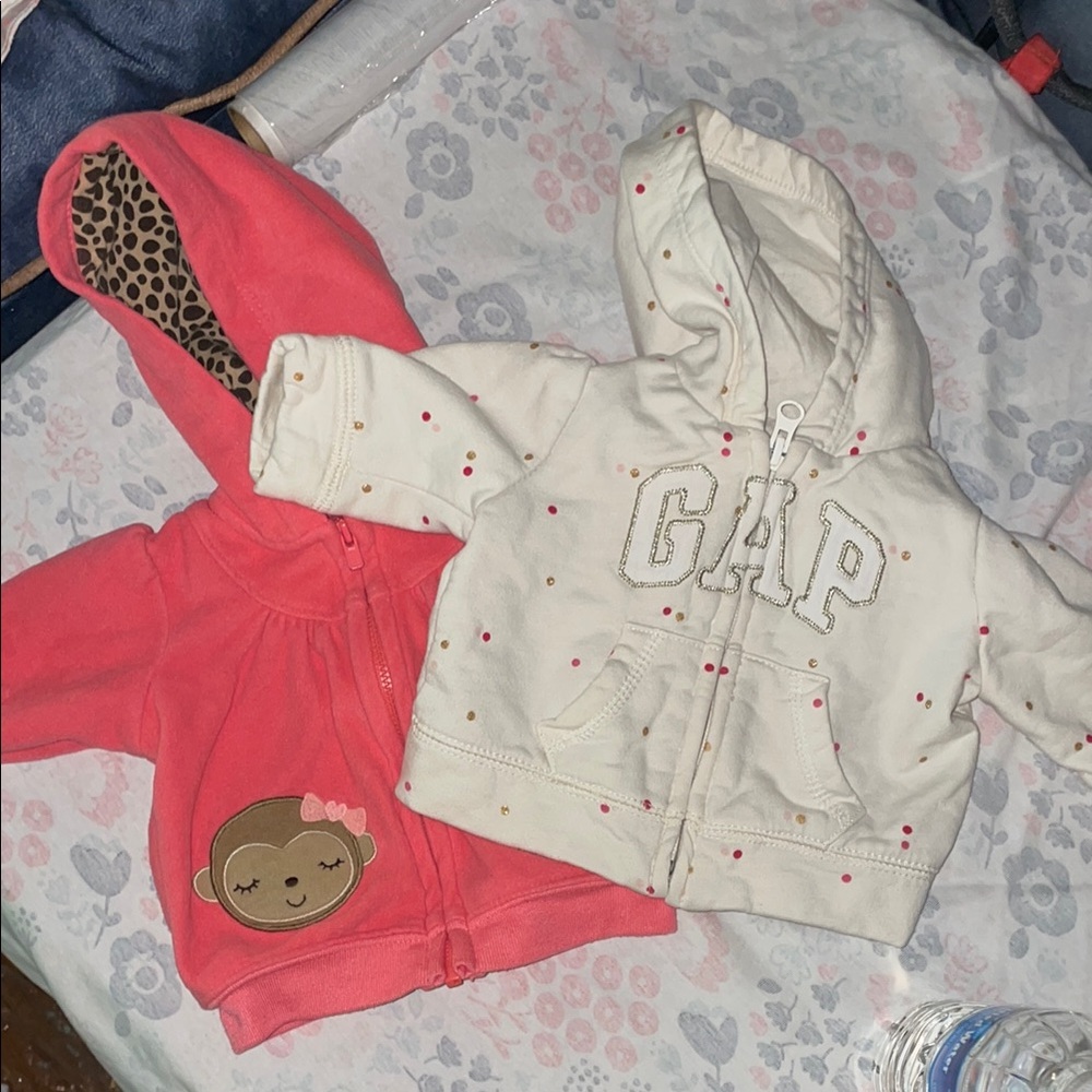 GAP Cream and Pink Hoodies Soft Sweatshirts